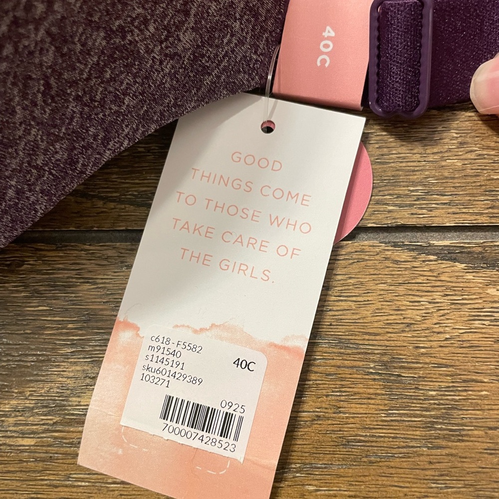 Cacique Purple Wireless Everyday Comfort Bra - Picture 9 of 10